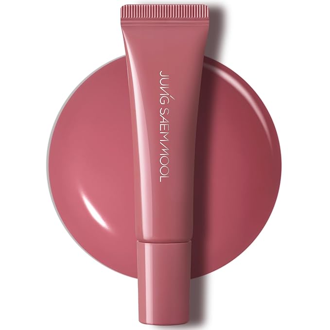 JUNG SAEM MOOL LIP-PRESSION Metal Serum Gloss | Hydrating Tinted Lip Balm with a Hygiene Precision Metal Applicator & Serum Infused Ingredients, Korean Lip Plumper Gloss (Rose Doze)