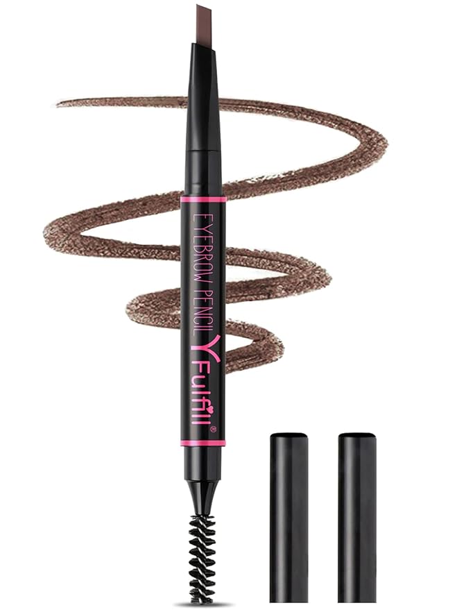 Yfulfill Eyebrow Pencils for Women - Waterproof, Dark Brown