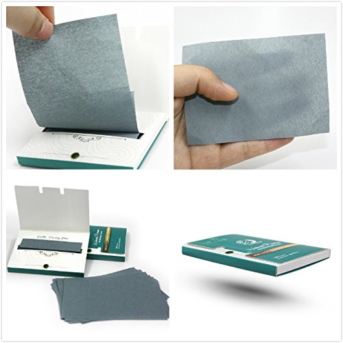 Oil Blotting Sheets for Face, 600 Sheets (6 Packs of 100) - Natural Bamboo Charcoal Blotting Papers for Oily Skin, Shine Control & Makeup Touch Up, Easy Take Out Design Patent Oil Absorbing Paper