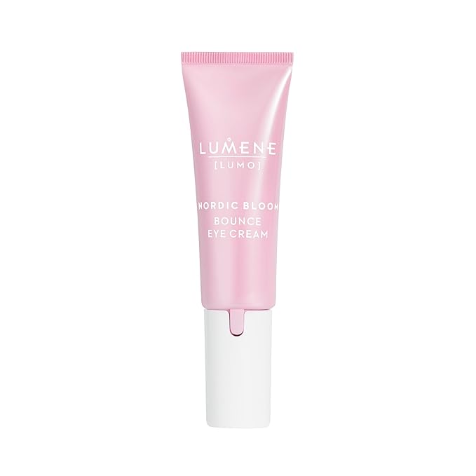 Lumene Nordic Bloom [LUMO] Bounce Eye Cream – Plumping & Illuminating Eye Cream with Vegan Collagen Peptides, Triple Hyaluronic Acid & Nordic Lingonberry, Fragrance-Free, Lightweight Formula, 10 ml
