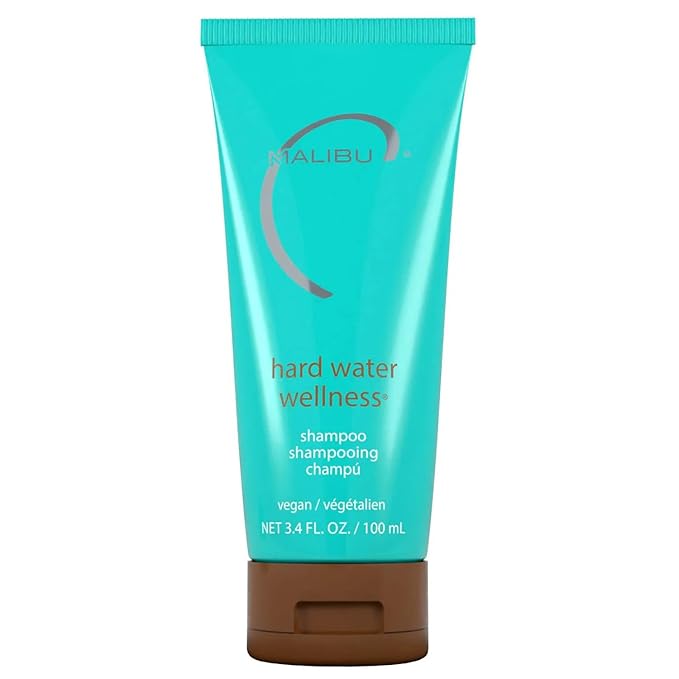 Malibu C Hard Water Hair Clarifying Shampoo - Travel Size Sulfate Free Chelating Formula for Build Up & Scalp Detox - Removes Minerals, Prevents Discoloration, Restores Shine - Vegan Hair Care, 3.4oz