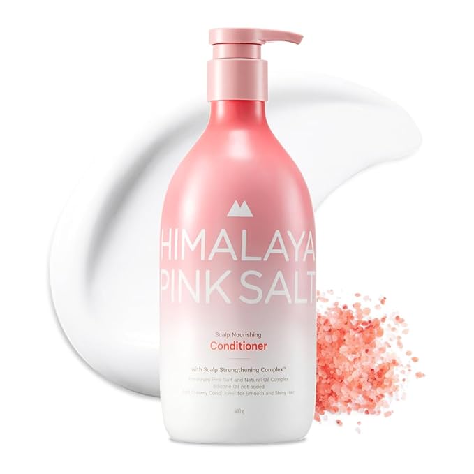 HIMALAYA PINKSALT Scalp Nourishing Conditioner - Clarifying Conditioner for Build Up & Moisture - Hydrating for Dry Hair with Natural Oil - Silicone-Free, Sulfate Free, 21.1 oz.