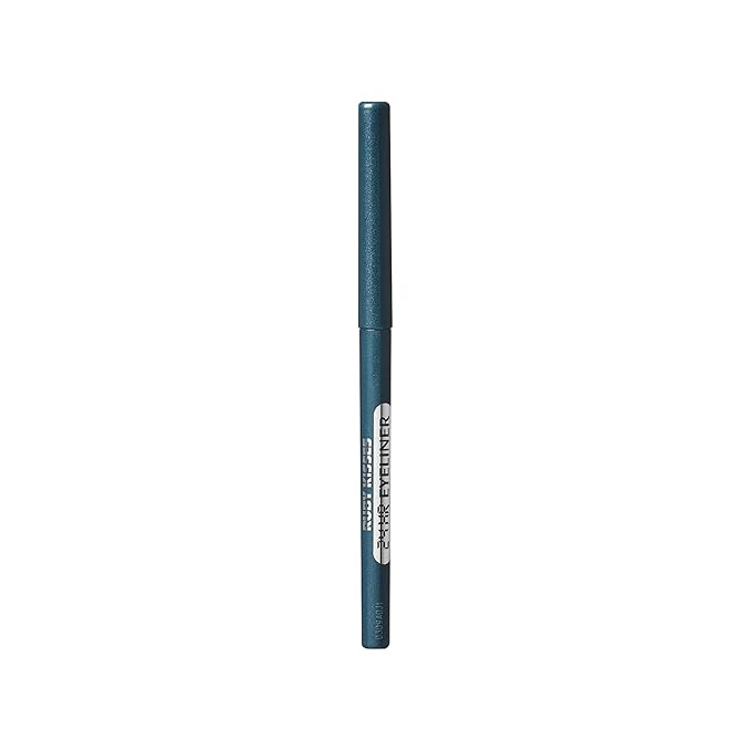Ruby Kisses Pencil Eyeliner, Retractable Eyeliner, Waterproof, Smudge-Proof Eye Makeup, High Pigmented, 24H Long Lasting Eyepencil (Rich Teal Blue)