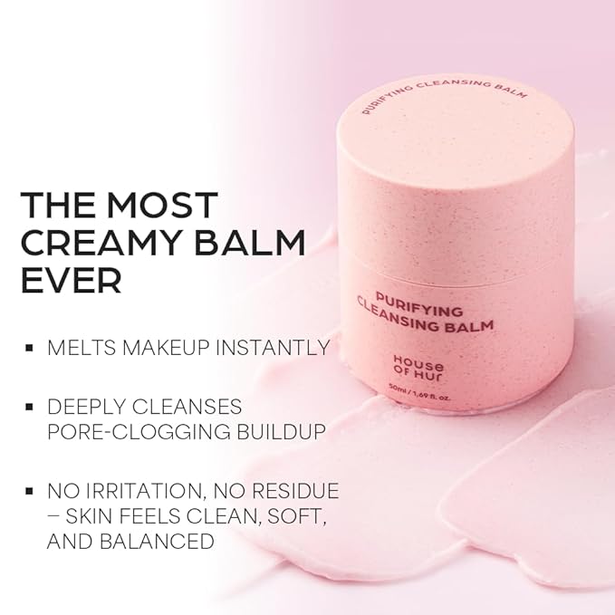 House of Hur Purifying Cleansing Balm | Hydrating & Calming Korean Skincare | 1.69fl.oz