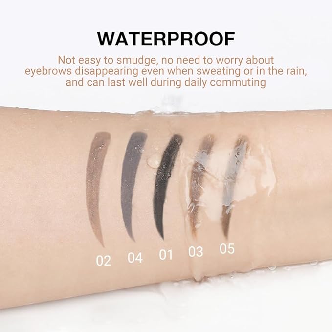12 Pcs Ultimate Eyebrow Retractable Definer Pencils,Dual-Sided Natural Soft Textured Eyebrow Pencil, for Daily Look Eyebrow Makeup,Brow Brush,Fine Tip (12Pcs-Light Brown-Retractable Triangle)