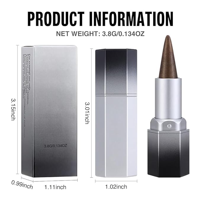 evpct Nude Brown Shimmery Metallic Lip Liner and Lipstick Combo, Cone Tip Lip Crayon for Women Long Lasting Waterproof, Shinny Hydrating Lipstick Makeup, Glitter Lips Liner Pencil for Shimmery Shade