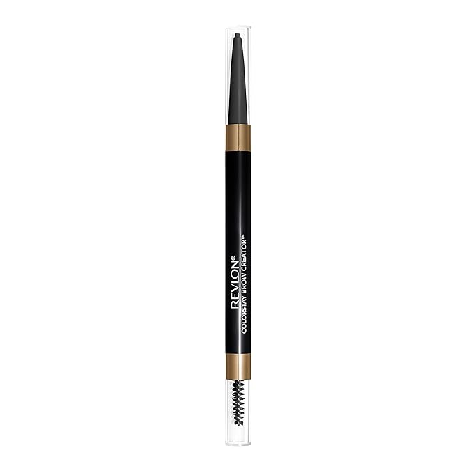 Revlon Colorstay Eyebrow Pencil Creator with Powder & Spoolie Brush to Fill, Define, Sculpt, Shape & Diffuse Perfect Brows, Graphite (645) 0.23 oz