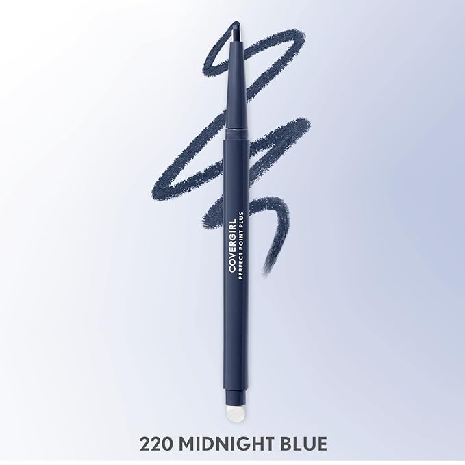 COVERGIRL Perfect Point Plus Eyeliner, Midnight Blue, 0.08 Ounce (Pack of 2)