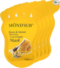 MOND'SUB Honey & Almond Nourishing Foot Masks - Foot Moisturizing Mask for Dry Skin to Deep Hydrating and Brightening Moisturize, Repair Rough Damage Skin for Women & Men(5 Pairs)