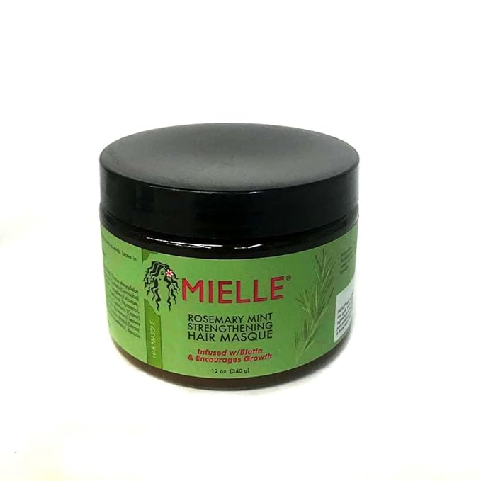 MIELLE Rosemary Mint Organics Infused with Biotin and Encourages Growth Hair Products for Stronger and Healthier Hair and Styling Bundle Set 5 PCS