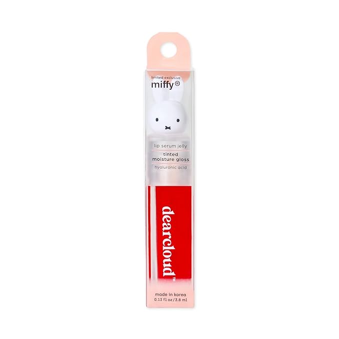 Miffy Lip Serum Jelly - Dear Bun Tinted Gloss for Hydration & Shine (Dear Bun)