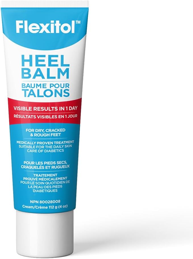 Flexitol Heel Balm, Rich Moisturizing & Exfoliating Foot Cream, Original Version, 4 Oz