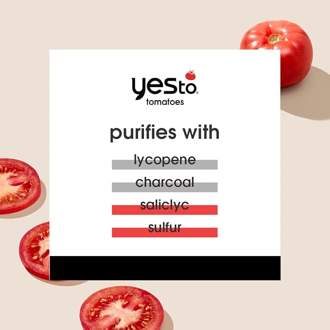 Yes To Tomatoes Detoxifying Overnight Moisturizer, Quick-Absorbing Formula That Helps Exfoliate Skin & Prevent New Acne, With Salicylic Acid & Charcoal, Natural, Vegan & Cruelty Free, 1.7 Fl Oz