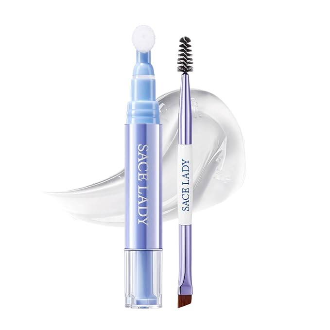 SACE LADY Lift Lock Brow Gel, Glue-Like Hold Clear Eyebrow Gel, With Finger-Like Brush, Long-Last Up To 16 Hours Transparent Eyebrow Glue