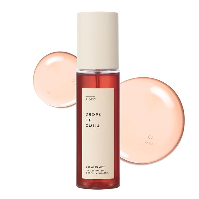 SIORIS Calming Face Mist Spray for Sensitive & Balanced Skin, Organic & Vegan Facial Mists with Omija Extract, 3-in-1 Toner Mist Serum for Calming Care, Oil Balance & Healthy Skin, 3.38 fl oz