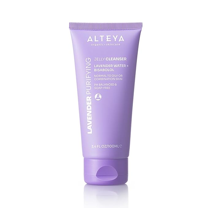 Alteya Organics Jelly Cleanser with Lavender Water and Bisabolol - Certified Organic - 3.4 Fl Oz/100mL