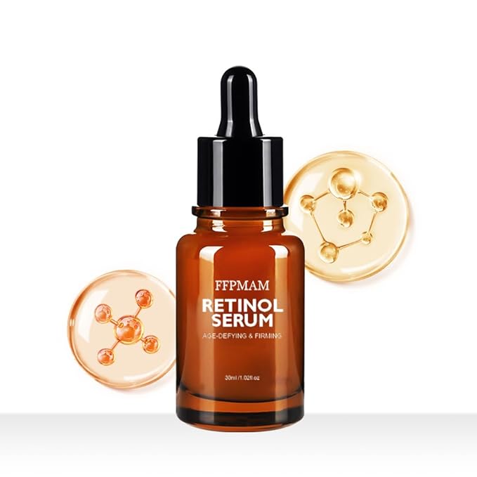 Retinol Serum, Age-Defying and Firming Facial Serum with Hyaluronic Acid, Vitamin E and Antioxidants, Anti-Aging Face Essence, 30ml