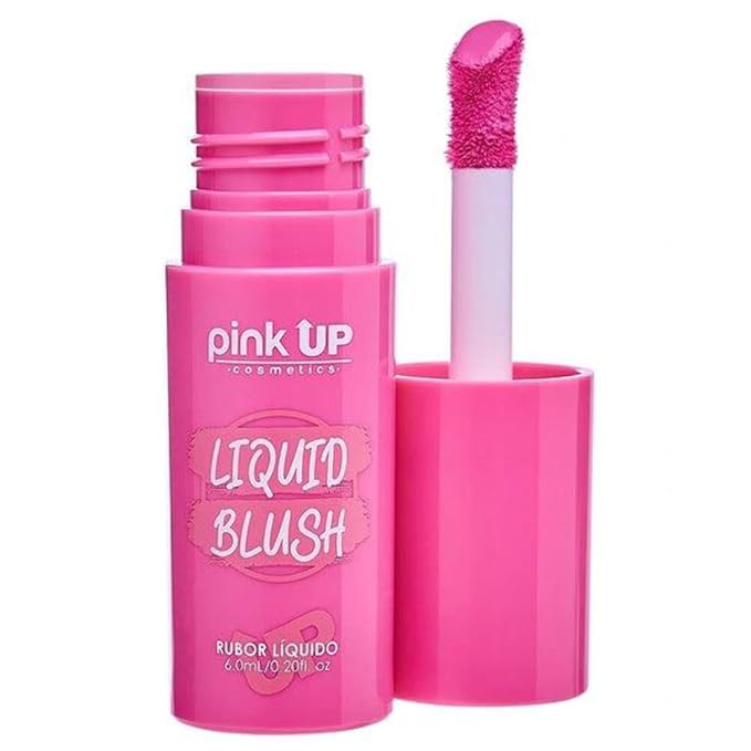 PINK UP | Liquid Blush | Long-Lasting Liquid Blush | Non-Greasy | Highly Pigmented | Suitable for All Skin Types | Matte Colors | Subtle Shimmer Highlights | Shade: Pink Cheeks| 6ml | Model PKLB08