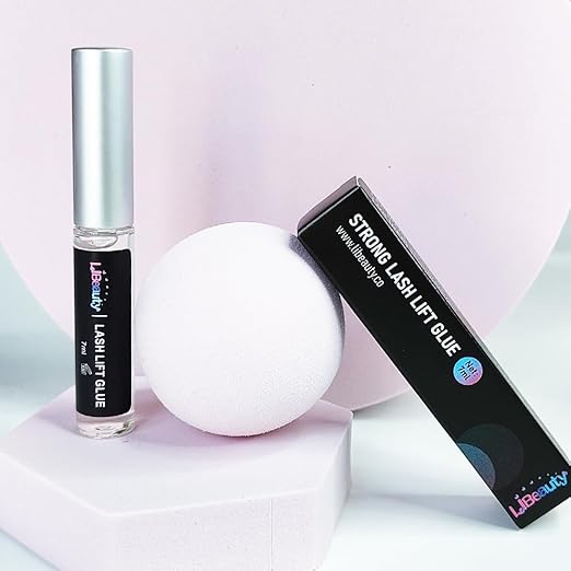 Libeauty Lash Lift Glue, Eyelash Lift Adhesives Lash Perm Glue Strong Sticky Eyelash Lifting Gel for Lash Perming or False Eyelashes Dissolves Quickly in Water