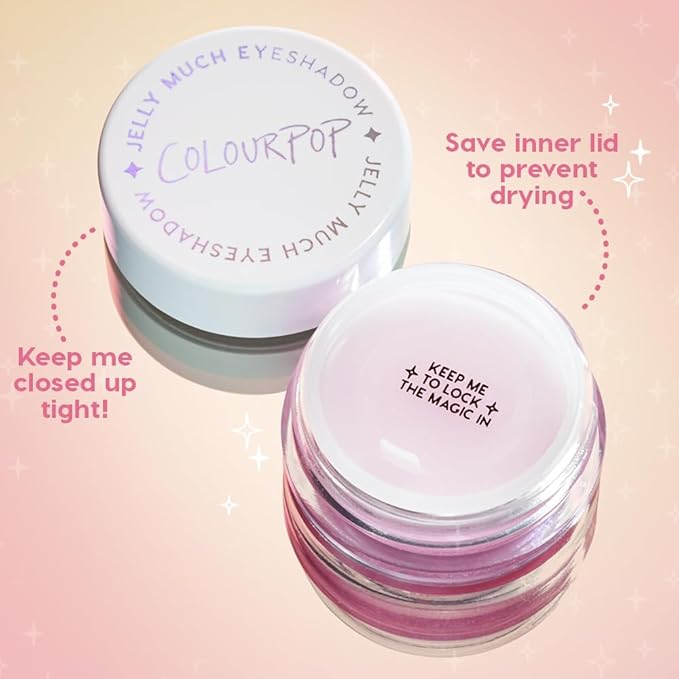 ColourPop Jelly Much Gel Eyeshadow - Glitter Eyeshadow with a Water-Based Gel Formula - Provides Intense Color Payoff with Minimized Creasing & Fading - Boo Kay (0.23 oz)