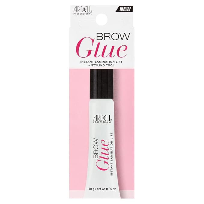 Ardell Brow Glue Clear – Strong Hold Eyebrow Gel for Lamination Lift, Long Lasting Brow Gel Styling Tool for Shaping & Setting Brows, Eye Makeup, 0.35 oz