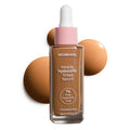 MCoBeauty Miracle Hyaluronic Tinted Serum 7-8 Medium Dark - Hydrating Skin Tint Foundation with Hyaluronic Acid Ginseng - Buildable Sheer to Medium Coverage Dewy Finish - Vegan Cruelty Free Makeup