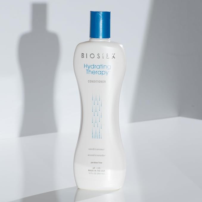BioSilk Hydrating Conditioner, Replenishes Moisture For Strong & Smooth Hair, Sulfate, Paraben, & Cruelty-Free, 12 Oz