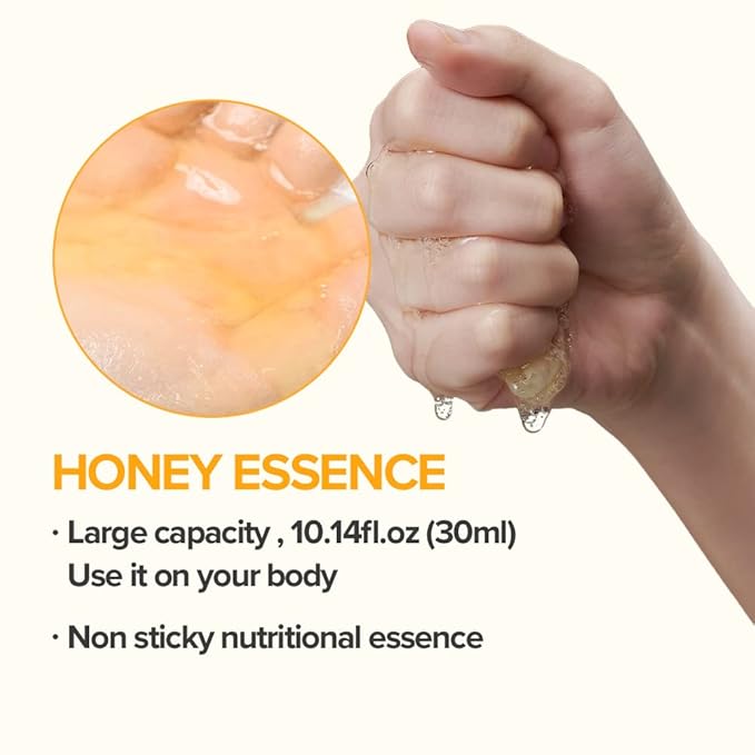 JMsolution Honey Luminous Royal Propolis Mask Plus (10 Sheets, 30ml Each) | Propolis, Honey & Royal Jelly | Deep Nourishing & Glow Korean Sheet Mask | Hydrating K-Beauty Skincare
