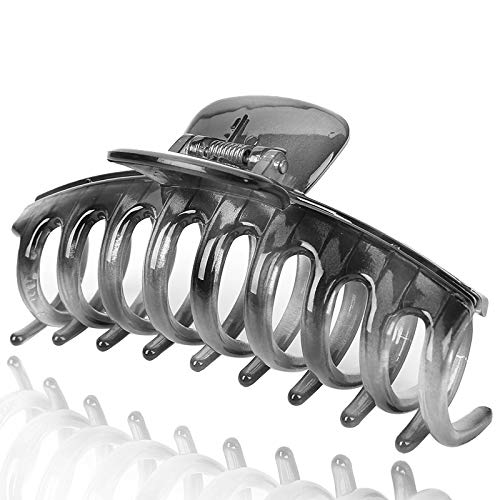 Large Size Hair Claw Clips For Thick Hair, Premium Clips Strong Holding Power Claw 4.3Inch Delicate Hair Grip for Women and Girls (Type E)