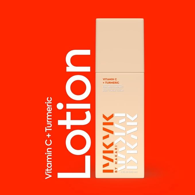 MAKARI IYKYK Vitamin C + Turmeric Body Toning Cream 2 Pack | Lightweight Firming Lotion for Women | Helps Improve the Look of Dark Spots | Vegan, Fragrance-Free