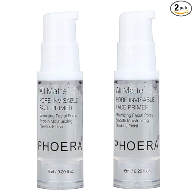 2Pcs Pro Makeup Primer, Long Lasting Hydrating Smoothing Isolated Moisturizing Oil Free Effect Make Up Base Matte Face Foundation Primer