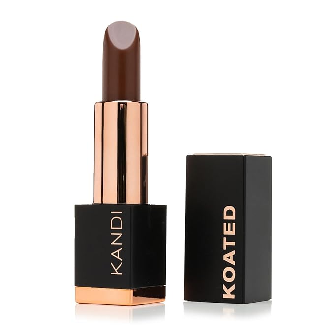 Kandi Koated Suede Matte Lipstick – Sweet Brownie Rich Warm Dark Brown –Highly Pigmented Long-Lasting Matte Lipstick for Women – Creamy Smooth Finish – Vegan, Cruelty-Free & Paraben-Free Beauty Makeup