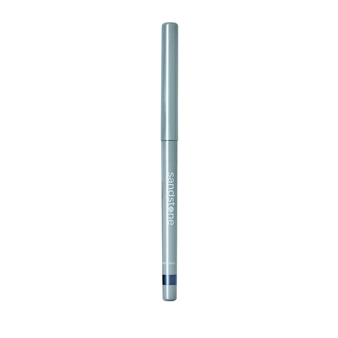 Sandstone Scandinavia Hypoallergenic Waterproof Metallic Eyeliner Pencil – Blue – Fragrance-Free, Vegan – Smudge-Proof Eye Liner for Sensitive Eyes