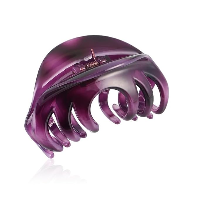 Large Size Hair Claw Clips For Thick Hair, Premium Clips Strong Holding Power Claw 4.3Inch Delicate Hair Grip for Women and Girls(Type A)