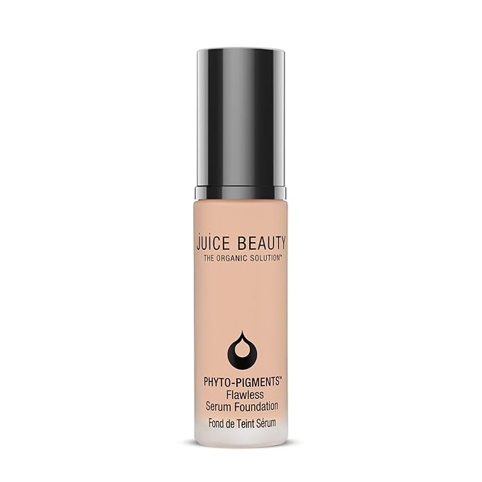 Juice Beauty Phyto-Pigments Flawless Serum Foundation - 05 Buff - 30 mL - Medium-to-Full, Long-Lasting Coverage - Reduces Look of Wrinkles + Pores - Vegan, Cruelty Free