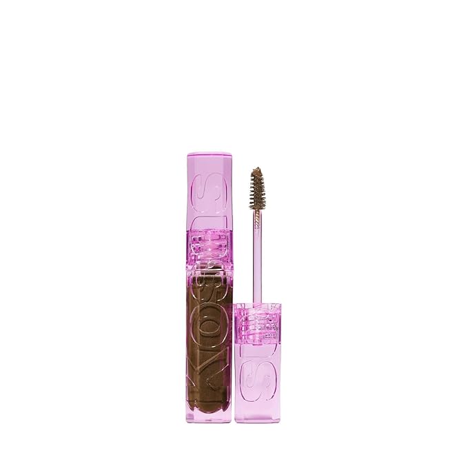 Kosas Air Brow Tinted Eyebrow Gel – Volumizing Brow Gel with Flexible Long-Lasting Hold, Medium Brown