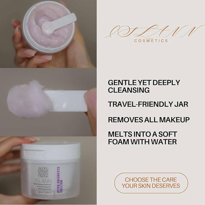 Melting Cleansing Balm 3.38 fl.oz / 100ml, K-Beauty Inspired Double Cleansing, Gentle Vegan Makeup Remover & Oil Cleanser, Clean Balm, Face Cleanser, Oil Based Cleanser