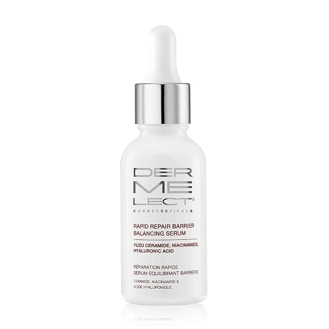 Dermelect Cosmeceuticals Rapid Repair Barrier Balancing Serum – Super-Hydrating Treatment with Niacinamide, Hyaluronic Acid, Prebiotics, & Antioxidants for Smooth, Radiant Skin 1.0 oz