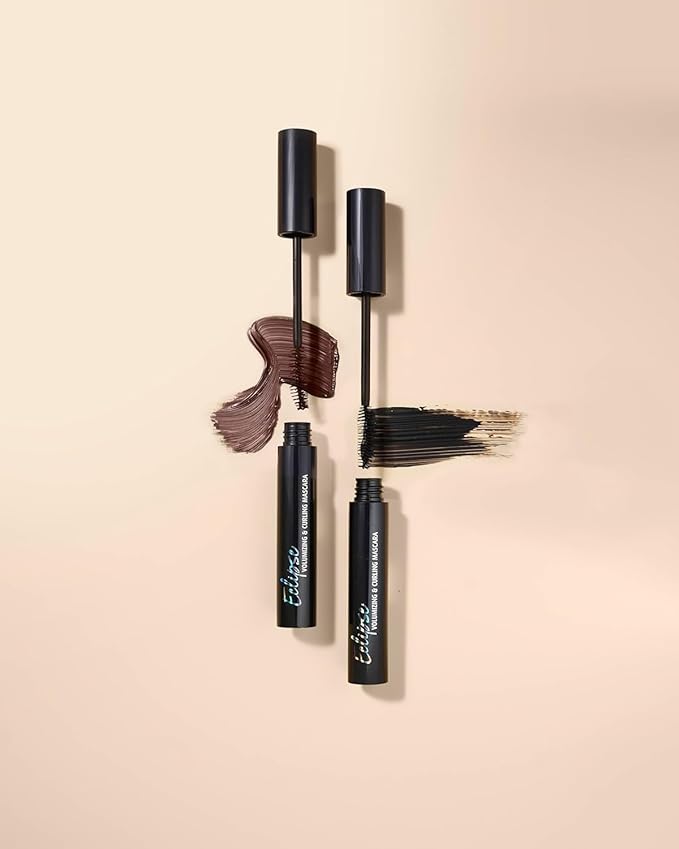 Lune+Aster Eclipse Volumizing & Curling Mascara - Black - Volumizing & curling vegan tubular mascara that won't smudge, yet removes easily with warm water