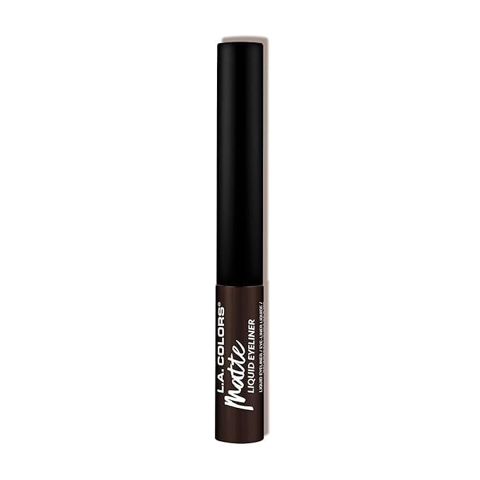 L.A. COLORS Matte Liquid Eyeliner, Dark Brown CLE802
