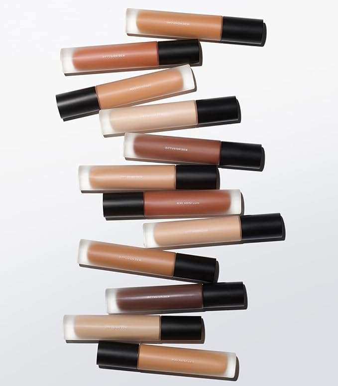 MAKE Beauty Skin Tint – Sheer to Medium Coverage with a Natural Radiant Finish. Lightweight, Smoothing Formula with Niacinamide and Adenosine. Diffusion Dew – 18 Rich Cocoa