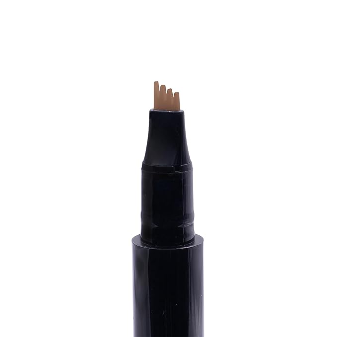 Arches & Halos Microblading Brow Shaping Pen - Fuller, More Defined Brow - Long-lasting, Smudge Resistant, Rich Color - Vegan and Cruelty Free Makeup - Warm Brown - 0.033 fl oz