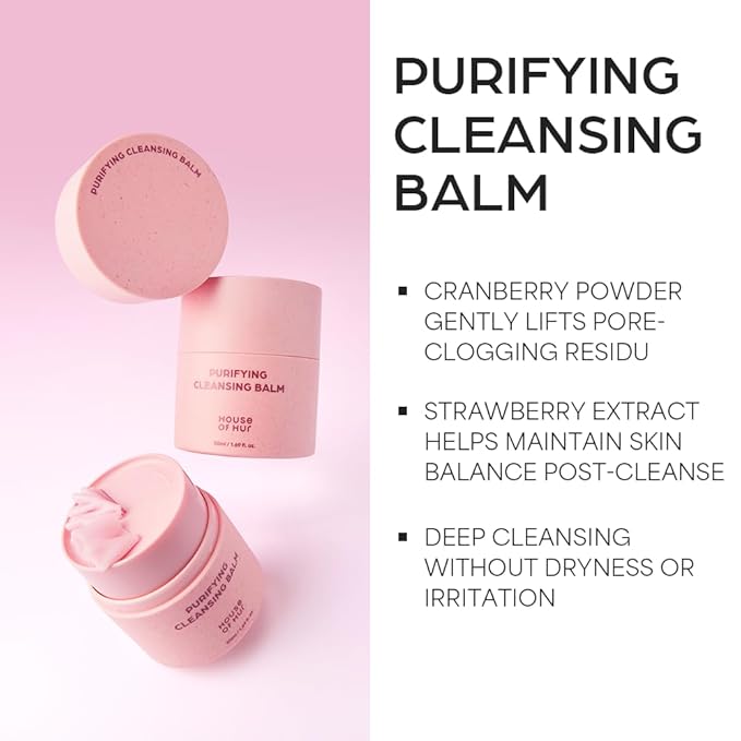 House of Hur Purifying Cleansing Balm | Hydrating & Calming Korean Skincare | 1.69fl.oz
