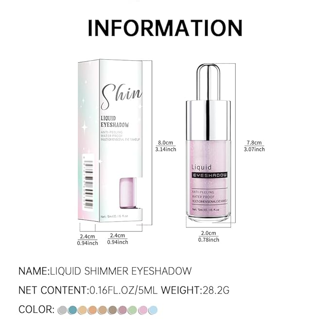 Cherry Pink Shimmer Liquid Eyeshadow, High Pigment Blendable Eye Makeup for Older Women, Long Lasting Lightweight Travel Friendly Buildable, Suitable for All Eye Shapes, Glitter Finish 09#