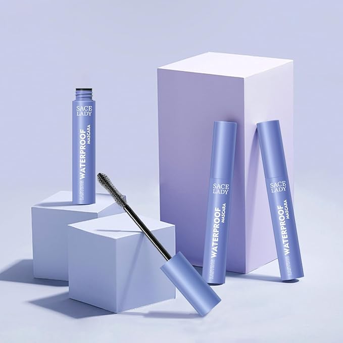 SACE LADY Black Mascara, Extra Volume Lengthening Eyelashes Mascara, Long Wearing Natural-Looking Smudge-Proof No Clumping Eye Makeup