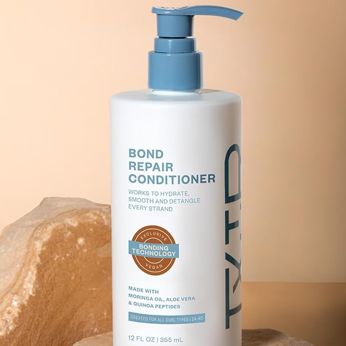 Bond Repair Conditioner For All Textured Hair Types, Hydrates, Smooths & Detangles While Providing Protection To Your Curls From Future Damage, 12 Fl Oz