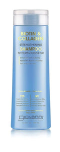 GIOVANNI Biotin & Collagen Shampoo - Strengthening Shampoo, Vegan, Cruelty-Free, Infused with Natural Botanical Ingredients, Salon-Quality, Color-Safe, For Healthy-Looking Hair - 13.5 Oz