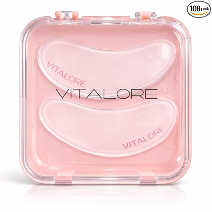 Reusable Silicone Under Eye Patches – Hydrating Eye Masks for Puffiness, Dark Circles & Fine Lines, Smoothing Under Eye Care- 100% Silicone Reusable Eye mask