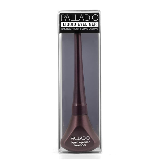 Palladio Liquid Eyeliner, Highly Pigmented and Waterproof, For Intense Eye Definition, Smear-proof Eyeliner Liquid, Includes Easy Grip Wand and Felt Tip Applicator, Lavender
