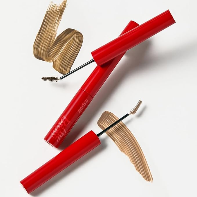Espoir The Brow Color Fixing Cara #3 Cool Gray | Easy Fixing without Clumping with Skinny Brush, Long-Lasting & Smudge-proof Eyebrow Mascara, Soft Mood Coloring Tinted Gel, Korean Makeup, 0.1 Fl Oz.